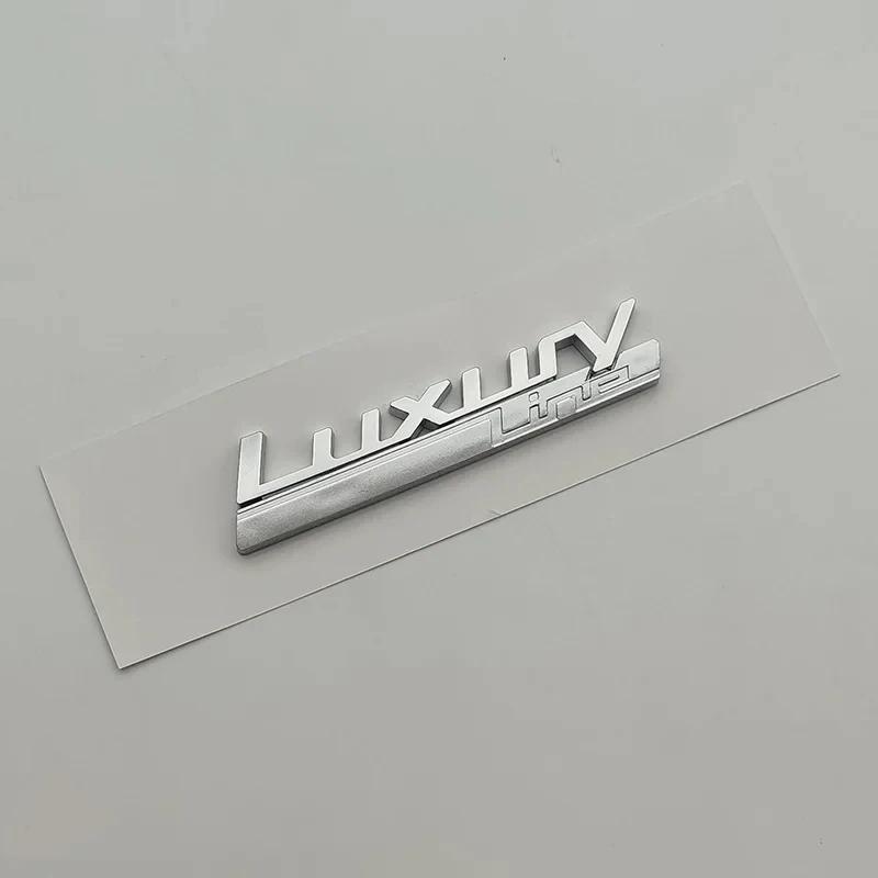 AAAOK1 ABS 3D Chrome Car Trunk Letters 528i 535i 540i Luxury Line Xdrive Emblem Logo Sticker For BMW E60 E34 F10 G30 E39 Accessories