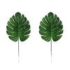 2Pcs Artificial Tropical Monstera Leaves Wedding Party Home Table Decoration