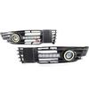 1 Pair Angel Eye Car Front Bumper Fog Lamps Grille With LED Daytime Running Lights Assembly Parts For Passat B5 B5.5