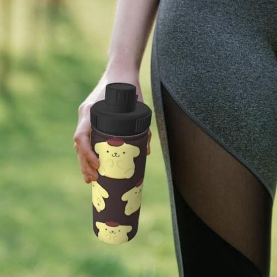Tumbler Pom Purin Coffee Cup Insulated 500ml Water Bottle Direct Drinking Stainless Steel Lid Portable Straw Character Sports Car Thermos Drink