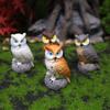 Owl Resin Animal Figurines For Garden Decor And Natureinspired Gift Collection