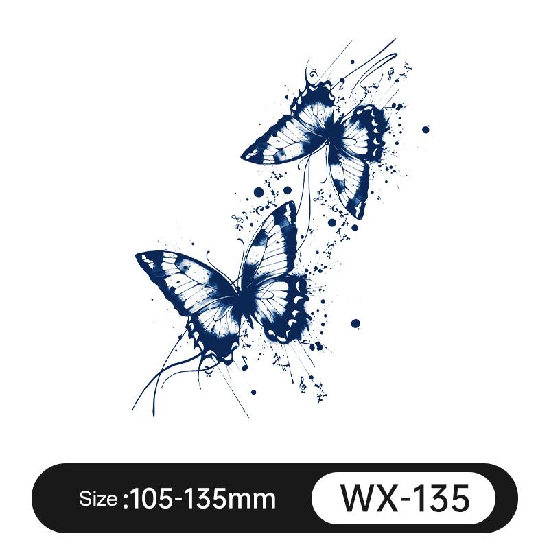 Bxtats Custom Herbal Genipin Juice Ink Tattoo Symbols Minimalism Fingers Tattoos Last 1-2 Weeks Semi Permanent Tattoo Stickers