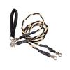 Double Bungee Dog Leash No-Tangle 360-degree Swivel Dual Dog Leash Dog Walking Training Lead Splitter for Medium Large Breeds