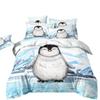 Прекрасные маленькие пингвины, Комплекты постельного белья, 3D-принт, Синий, 135X200 Комплект покрывала для спальни для Оленя Чанцзинь, Кенгуру, Страуса