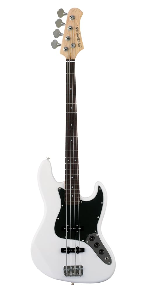 Photogenic Photogenic Electric Bass Jazz Bass Type Pickguard JB-240/WH/B3P White/Black