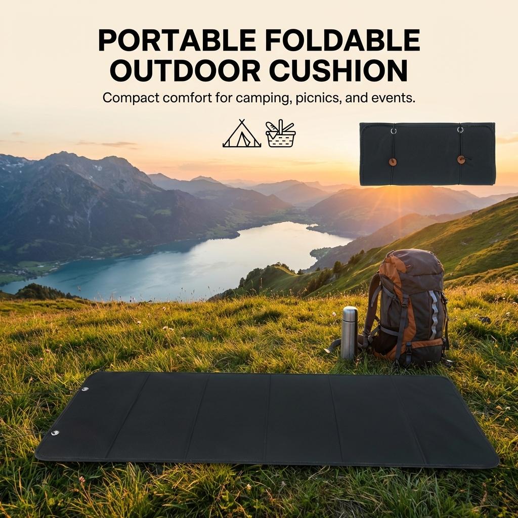 Oxford Cloth Folding Kneeling Pad For Gardening Camping Fishing Lightweight Waterproof Portable Outdoor Use