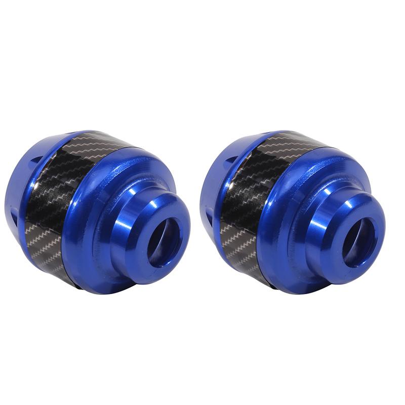 A Pair Of Carbon Fiber Motorcycle Front Fork Covers, Universal Frame Slider Pads, Suitable For Motorcycles And Scooters