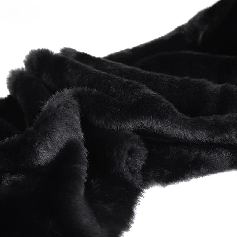 50x180cm Flush Artificial Fur Thickened Imitation Fox Fur Grass Faux Fur Fabric for Counter Decoration Carpet Clothes Scarves