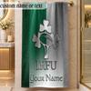 Beach TowelIreland Rugby Custom Name Text Personalized Soft Towel for Beach Pool Indoor Home Decor Gift