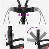 Golf Trolley with Seat Black Aluminum Foldable