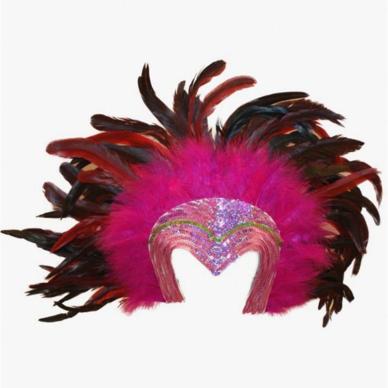 Carnival Feather Headdress Samba Costume Halloween Party Performance Hat Masquerade Wing Parade