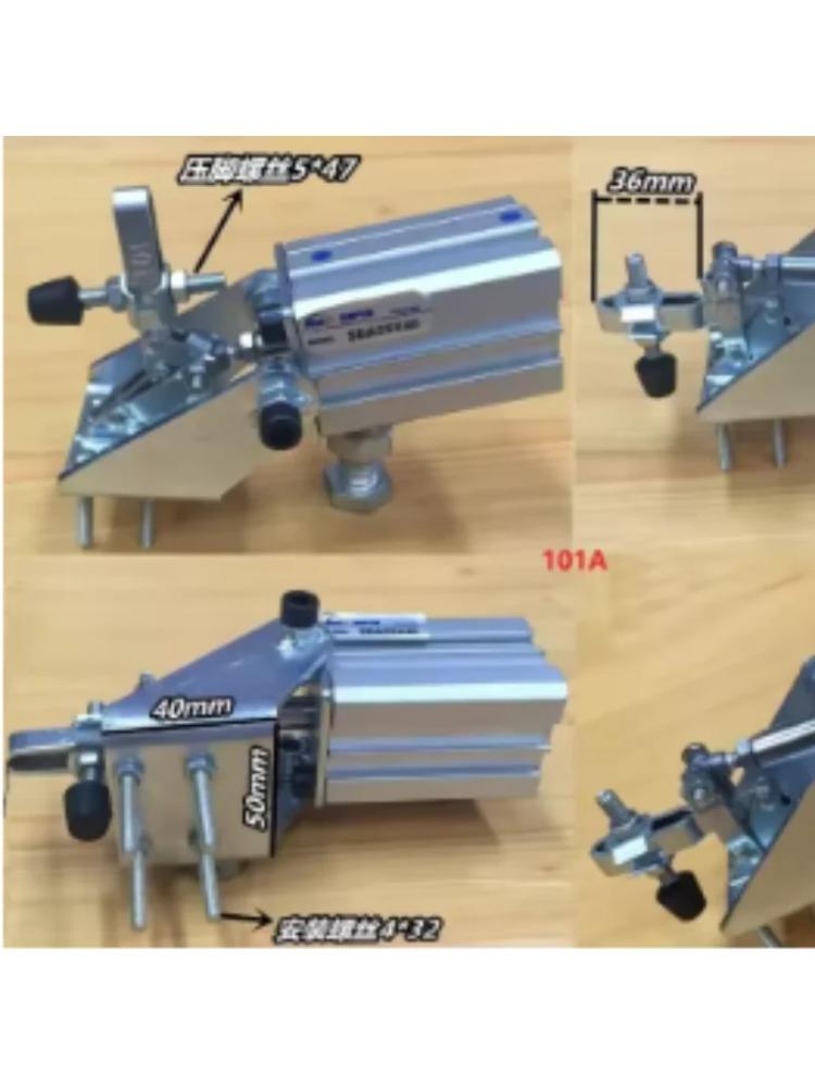 Пневматические быстрозажимные устройства, Компакторы, Горизонтального толкающе-тягового типа, Цилиндрического типа, Рычажные зажимы