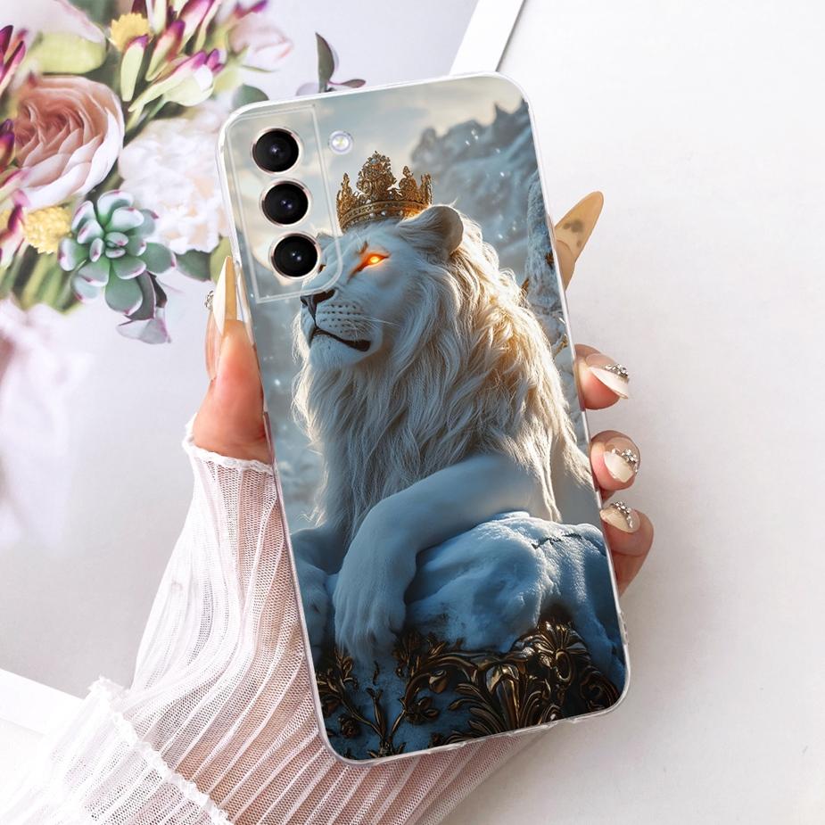 Чехол для Samsung Galaxy S21 Plus S21 FE Роскошный Чехол с Рисунком Цветов и Бантом Мягкий Силиконовый Чехол Для Samsung S21 Ultra S 21 S21+ Сумки