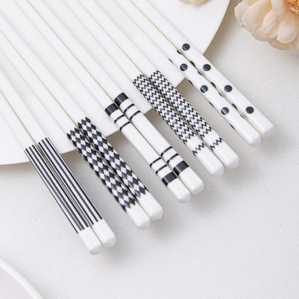 5 Pair Set Anti-scalding Mould Resistant Chopstick Chinese Chopsticks  Kitchen Tableware Accessories