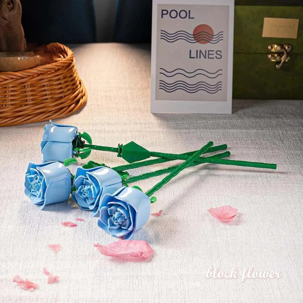 Вечный цветок Роза строительный блок игрушка совместима с LEGO сборка украшения для девочек День святого Валентина День учителя подарок