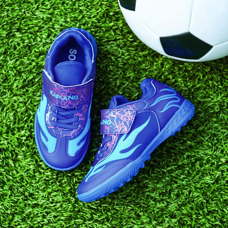 Summer Breathable Mesh Boys And Girls Football Shoes 6-12 Years Old Primary School Students Broken Nails Children'S Professional Football Training