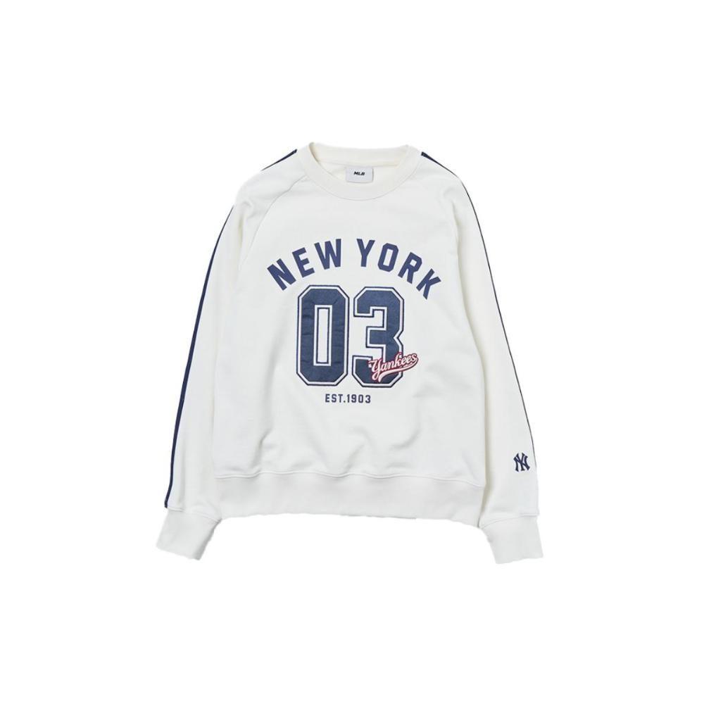 MLB Свитшот New York Yankees Унисекс Кремовый 3AMTV1044-50CRS