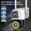 4MP 2K IP Outdoor Waterproof  WiFi Security Camera PTZ Dual Lens / Screen CCTV WiFi Surveillance Cameras Smart Home Security Camera ICsee