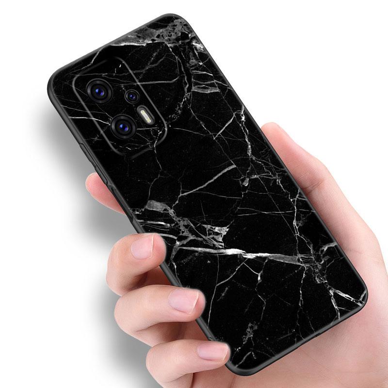 Черный и белый мраморный чехол для телефона Xiaomi POCO F2 F3 M2 M3 M4 X3 X4 Pro NFC F4 GT 5G F1 X2 C3 C31 C40 M5S TPU черный чехол
