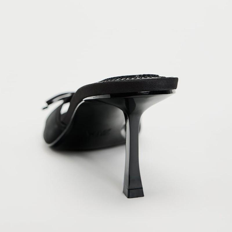 Модные летние туфли на высоком каблуке, шлепанцы, женские остроносые с открытым носком, слайды, обувь для вечеринок с подиума, женские сетчатые ажурные босоножки-стилетто для женщин