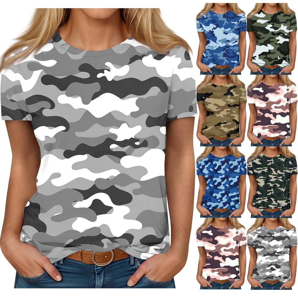 Рубашки с коротким рукавом для женщин, милые топы, футболки с принтом, блузки, повседневные базовые топы больших размеров, пуловеры