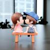2pcs Sweety Cake Decoration Miniatures Crafts Resin Fairy Garden Couple Figurines Lovers Stool