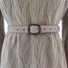 Solid Genuine Color Leather Belt Women Alloy Closure Fashion Wardrobe Summer