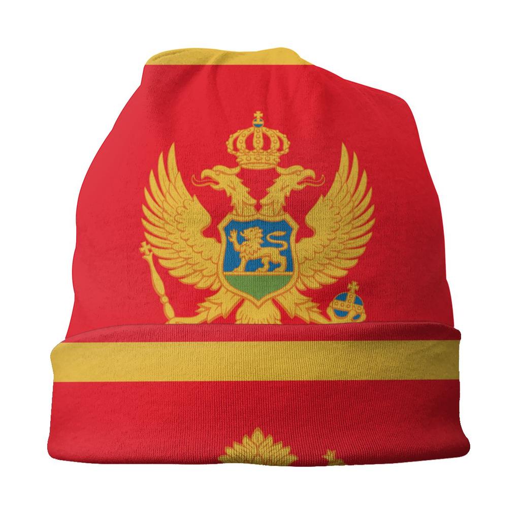 Хиппи флаг Черногории Skullies шапочки женские унисекс зимняя теплая шапка с напуском вязаная шапка для лыж