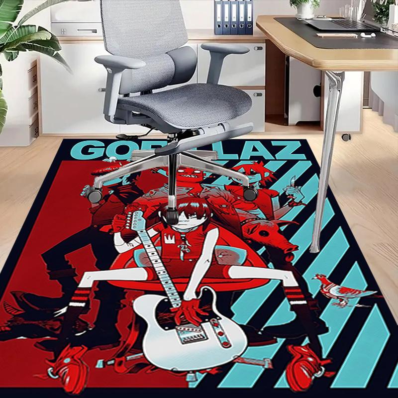 1 шт. Ковер Gorillaz, Офисный коврик, Коврик для улицы, Декор для дома, Ковер для зоны, Фестиваль