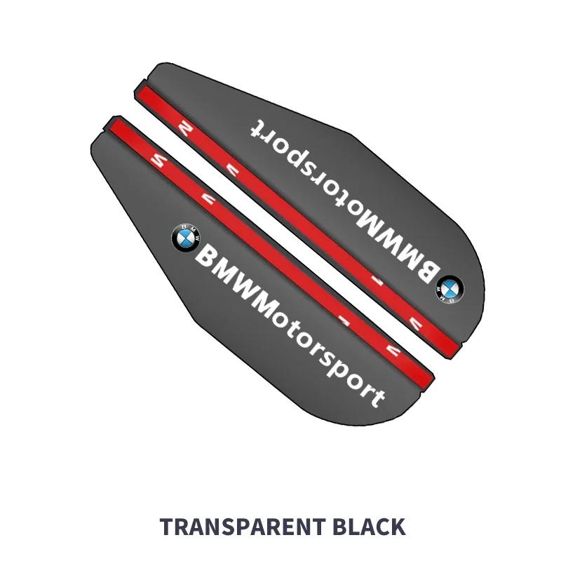 WDRW1 2Pcs PVC Car Rearview Rain Eyebrow Transparent Stickers For BMW M Performance E36 E60 E90 X2 X1 X3 X5 E46 E39 E70 M3 M5 M6