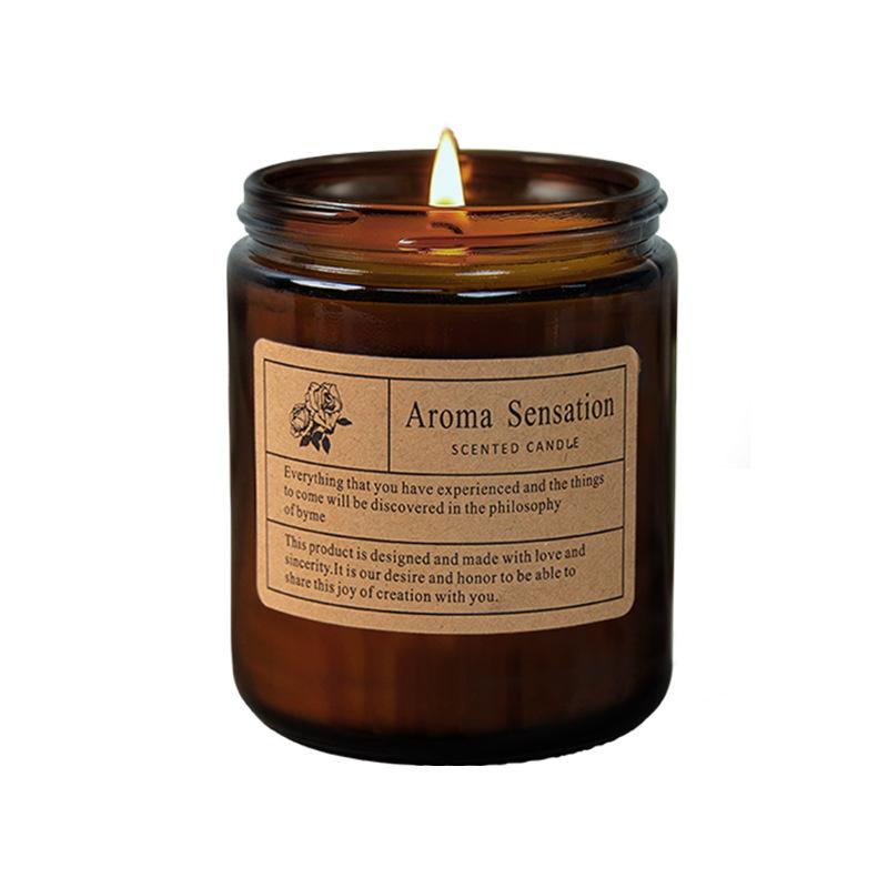Scented Candles Provide A Long-lasting Aroma To Aid Sleep. Romantic Bedroom Light Essential Oil Scented Ornaments
