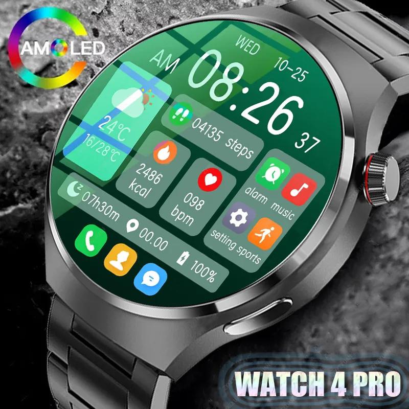 2023 NFC Смарт-часы для мужчин GT4 Pro 390*390 HD экран сердечного ритма Bluetooth вызов IP68 водонепроницаемые умные часы для Huawei Xiaomi + коробка