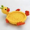 Hand Woven Knitted Cup Mat Funny Insulation Pad Finished Animal Drink Coaster  Gift