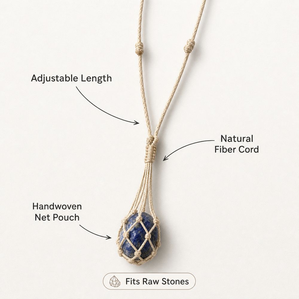 Copper Crystal Net Metal Necklace Silver Color Stone Holder Necklace Necklace Accessories