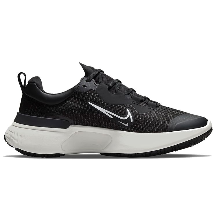 Nike React Miler 2 Shield Черно-белые женские кроссовки Off-Noir Светло-дымчато-серый платиновый оттенок DC4066-001