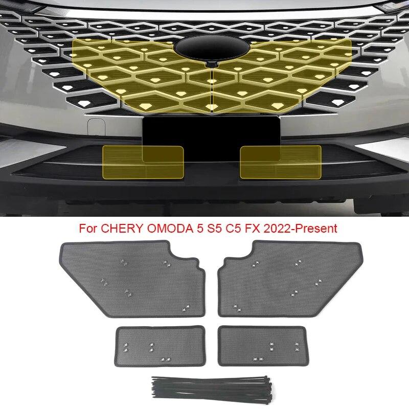 4PCS Car Insect-proof Air Inlet Protection Cover Airin Insert Net Vent Racing Grill Filter For CHERY OMODA 5 S5 C5 FX 2022-2025