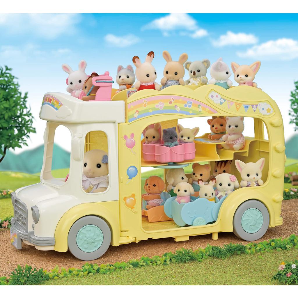 Epoch Sylvanian Families Автомобиль для детского сада Детский сад Сертификация ST 3 года и старше Игрушка Кукольный домик Sylvanian Families [Давайте играть! У всех