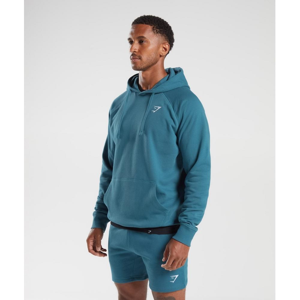 Gymshark Толстовка с капюшоном Crest Terrace Blue A2a4g Ub9v