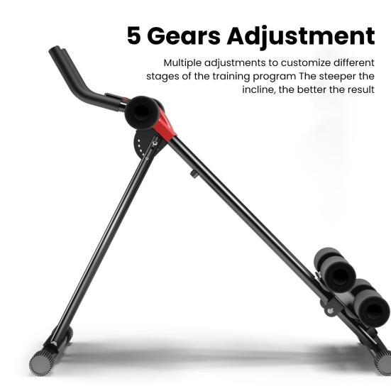 Abdominal Roller Ab Workout Equipment Adjustable Ab Machine Full Body Workout for Home Gym Strength Training Exercise Equipment