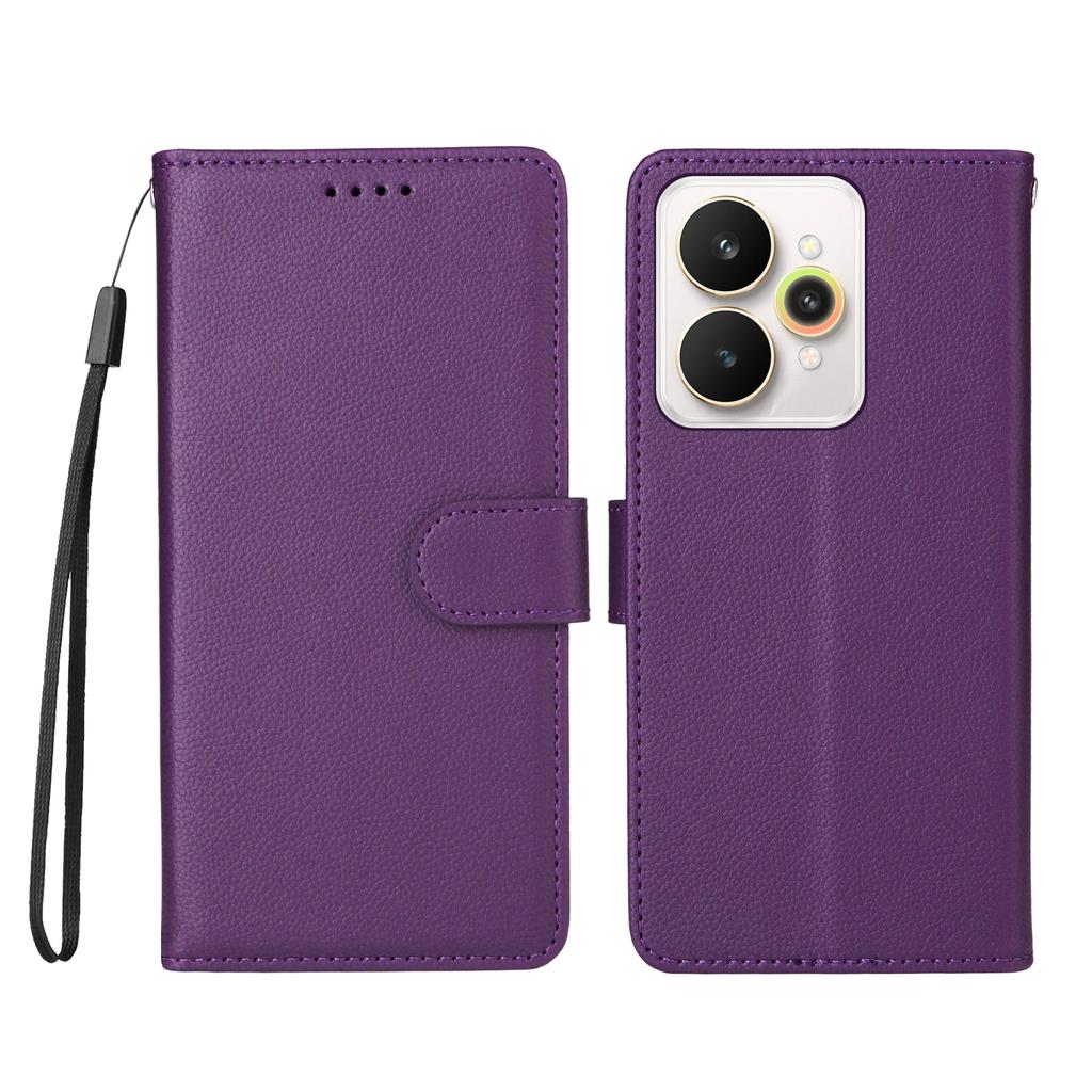 For Realme 15 Pro 5G/Realme 15 5G Case RFID Blocking 3 Card Slots PU Leather Phone Cover with Wrist Strap
