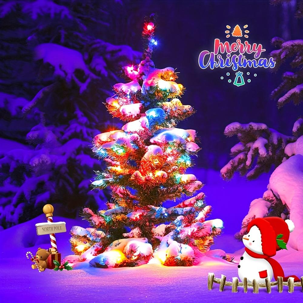 2 комплекта гирлянд на солнечных батареях из 100 светодиодов, водонепроницаемые, энергоэффективные и простые в установке, для украшения сада на рождественскую елку