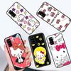 Черный чехол для Xiaomi Poco X6 X4 M5 M6 F5 F6 C65 C55 C50 C51 C40 Pro Redmi 14C A3X 13C 12C 11T 10A 9C Note 7 6 8A Plus L-28 Cute Hello Kitty