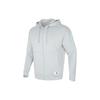 Solid Color Hooded Zip-Up Casual Jacket Men Jackets Grey Green IQ3425
