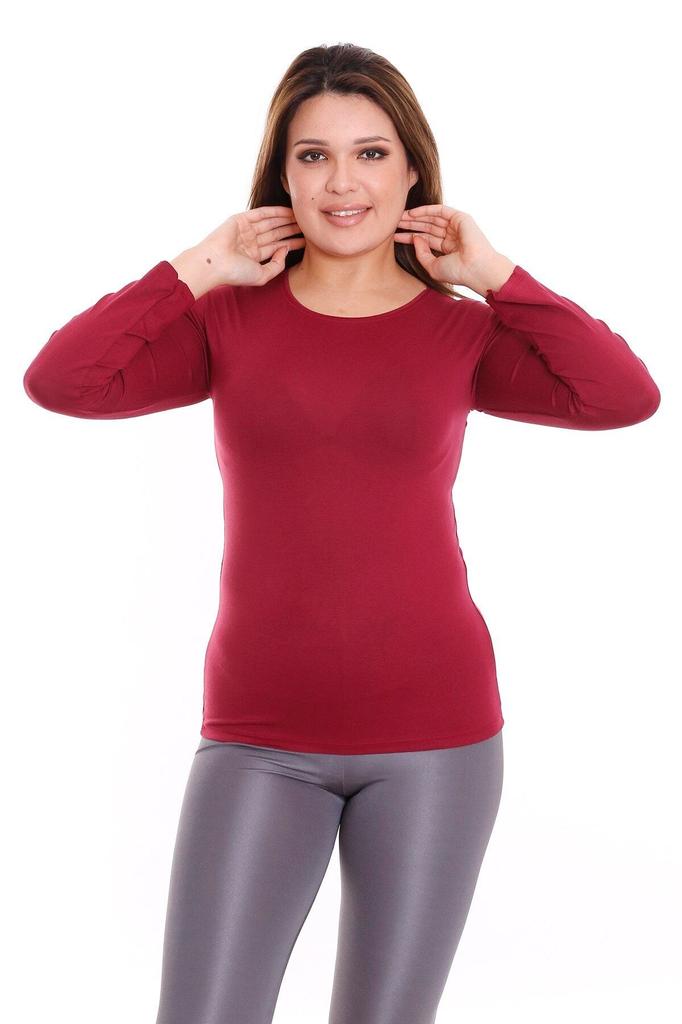 Женская мода, боди большого размера, большие размеры, круглый вырез, длинный рукав, вискоза, розовое боди