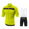 Men Women Cycling Jersey Set Short Sleeve Top Bib Shorts Breathable Quick Dry Performance Wear Road Mountain Bike Riding