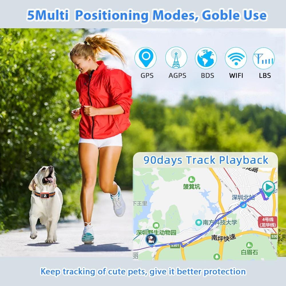 4G Умный держатель для ошейника собаки GPS-трекер для питомца Водонепроницаемое устройство отслеживания кошек Локатор питомца с функцией Find My для iOS Android
