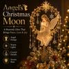 Christmas Tree Topper Lighted Memorial Topper, Angel Red Bird Reindeer Designs Treetop Ornament Spiral Crown with Warm Glow for Decor, Winter Holiday