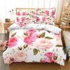 Flowers Bedding Set Duvet Cover Set 3d Bedding Digital Printing Bed Linen Queen Size Bedding Set Fashion Design