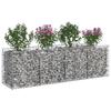 Gabion Raised Bed Silver