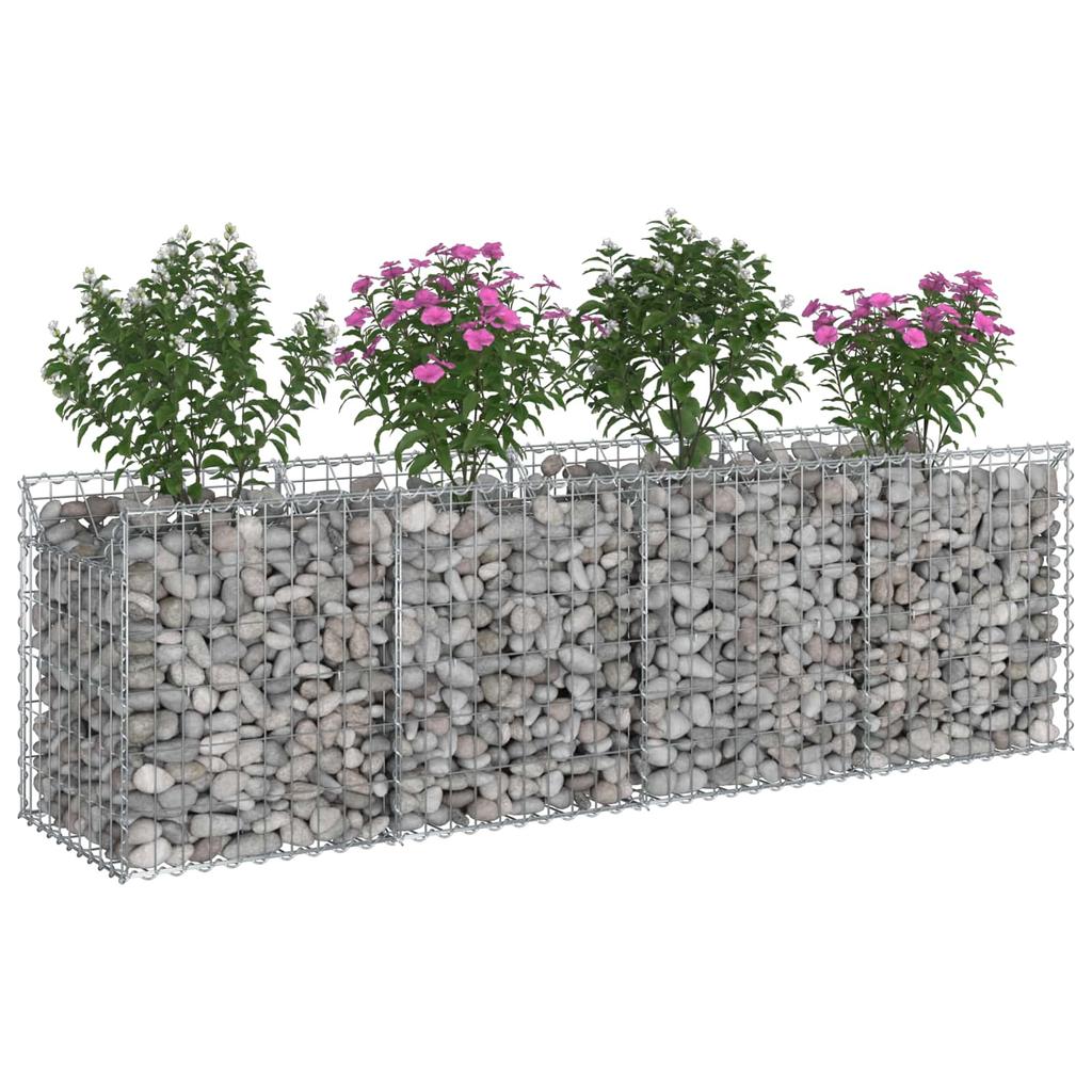 Gabion Raised Bed Silver